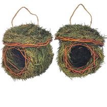 Casinha para Pássaros FBIRDY Kit com 2 Verde Musgo Suspensa 12x10 cm Casinha para Pássaros FBIRDY Kit com 2 Verde Musgo Suspensa 12x10 cm