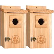 Casinha para Pássaros SISTERBIRD em Cedro para Bluebird, pacote com 2