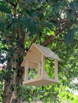 Casinha Passarinho Alimentar Pássaros Comedouro Rustico Casinha Passarinho Alimentar Pássaros Comedouro Rustico