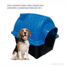 Casinha Pet Caes Gatos Raças Pequenas Iglu para Cachorro Cor Azul Numero 03