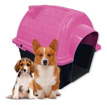 Casinha Pet Iglu Cães Médio/grande Furacaopet Personalizada Cor Rosa - Furacão Pet