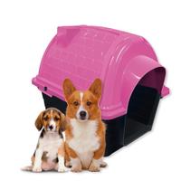 Casinha Pet Rosa N5 Iglu Material de Alta Qualidade para Raças Médias e Grandes Proteção e Conforto para seu Cãozinho