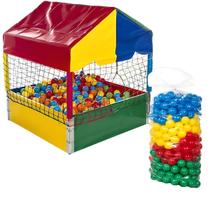 Casinha Piscina de Bolinhas Nacional Premium Quadrada Pequena 1,00m 500 Bolinhas Rotoplay Brinquedos