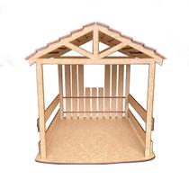 Casinha Presépio Decoração Natal Manjedoura Mdf 32,5 cm Casinha Presépio Decoração Natal Manjedoura Mdf 32,5 cm