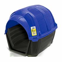 Casinha Stone House Plast Pet para Cães Azul - Tamanho 1