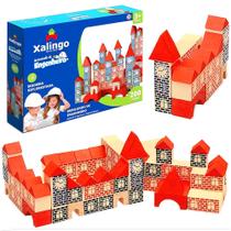Casinhas Montar Didático Brincando Engenheiro 200 Peças Xalingo Casinhas Montar Didático Brincando Engenheiro 200 Peças Xalingo