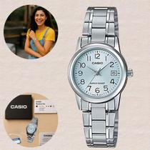 Casio LTPV002D Relógio Feminino Pequeno Casual Resistência Água 3ATM em Aço Inoxidável Estilo Moderno e Elegante Calendário Casio LTPV002D Relógio Feminino Pequeno Casual Resistência Água 3ATM em Aço Inoxidável Estilo Moderno e Elegante Calendário