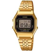 Casio unissex digital vintage dourado la680wga-1df