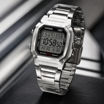 Casio W-800HD-1AVD Relógio Masculino Digital Aço Inox Casual Esportivo 10ATM LED Preto