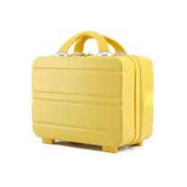 Caso cosmético de bagagem de mão de viagem Pequena maquiagem carregando bolsa mini mala - amarelo