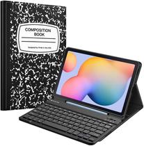 Caso de teclado Fintie para Samsung Galaxy Tab S6 Lite 10.4'' 2020 Modelo SM-P610 (Wi-Fi) SM-P615 (LTE), Tampa traseira de TPU macio com teclado Bluetooth destacável S Pen Holder, Composição