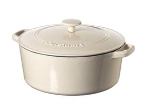 Casserole Cuisinart Chef's Classic 7L - Ferro Fundido Esmaltado Creme Casserole Cuisinart Chef's Classic 7L - Ferro Fundido Esmaltado Creme