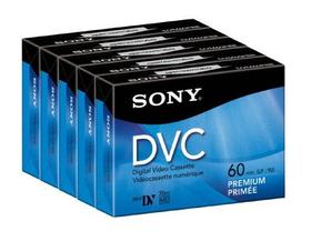 Cassete de Vídeo Digital Sony DVM60PRR - 60 Minutos (Pacote com 5)