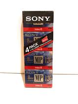 Cassete de Vídeo Sony 8mm - 120min (Pacote com 4 Unidades)