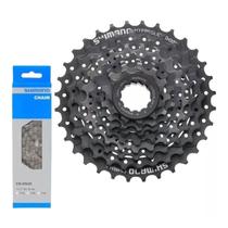 Cassete K7 Shimano Hg31 8v 11-32 + Corrente Shimano Hg40 8v