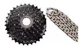 Cassete Shimano 8v Acera Hg200 Preto 12/32d C/corrente Index Cassete Shimano 8v Acera Hg200 Preto 12/32d C/corrente Index