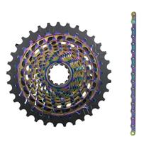 Cassete Sram Red XG-1290 D1 Rainbow 10-33D 12Vel + Corrente SRAM PC-Red D1 120 elos 12v - Rainbow