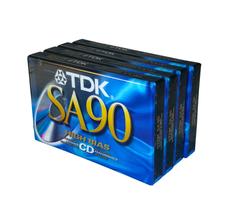 Cassetes de áudio em branco TDK SA 90 High Bias Ultimate CD Perf. Cassetes de áudio em branco TDK SA 90 High Bias Ultimate CD Perf.