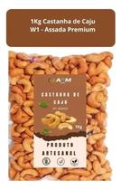 Castanha De Caju 1 Kg Inteira Top Premium Assada Sem Sal W1