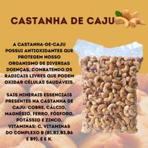 Castanha de Caju W1 inteira torrada 1kg - BG CASTANHAS
