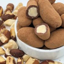 Castanha do Pará Drageada com Chocolate 70% Cacau 100g
