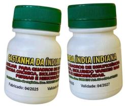 Castanha índia Indiana Concentrada e Original 2 Potes Natural Castanha índia Indiana Concentrada e Original 2 Potes Natural