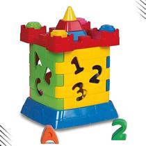 Castelinho cubo interativo didatico brinquedo infantil educativo