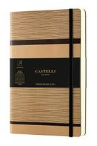 Castelli Milano Tatami Bege Cappuccino Caderno 13x21 cm