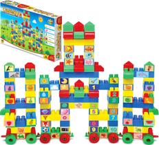 Castelo Blocos Monta Monta Brinquedo Infantil Educativo