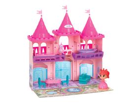 Castelo Brinquedo Infantil Criança Princesas Boneca Rosa Menina