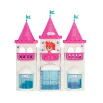 Castelo Brinquedo Infantil Criança Princesas Boneca Rosa Menina - Magic Toys