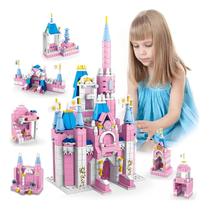 Castelo da Princesa Blocos de Montar 1000 peças 6 em 1 BLOXI
