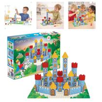 Castelo de Montar Infantil MDF 54 Peças Brinquedo Didático Castelo de Montar Infantil MDF 54 Peças Brinquedo Didático