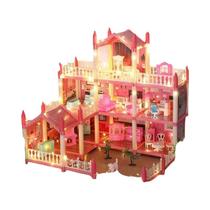 Castelo De Princesa 3D DIY Para Montar, Casa De Bonecas, Quebra-Cabeça, Presente De Aniversário Castelo De Princesa 3D DIY Para Montar, Casa De Bonecas, Quebra-Cabeça, Presente De Aniversário