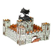 Castelo Do Dragão Brinquedo Infantil Madeira Mdf Divertido - Decoraset