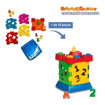 Castelo interativo para montar brinquedo educativo bebe criança