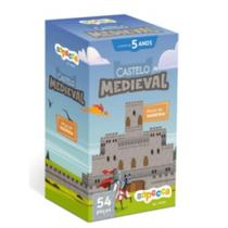 Castelo Medieval Blocos Em Madeira - Brinquedo Educativo - Sopecca
