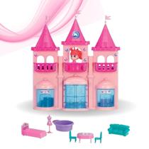 Castelo Princesa Meg Com Acessório Brinquedo - Magic Toys