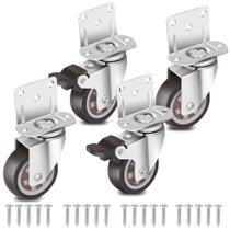 Caster Set Nefish Side Mount, 5 cm, borracha em forma de L, 4 unidades, 270 kg