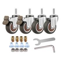 Caster Wheel Nerilee 2" Mute Swivel Rubber Load 113 kg 4 unidades