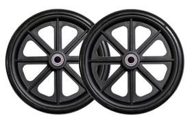 Caster Wheel Tuffcare Hard Rubber 8x1 para cadeiras de rodas manuais