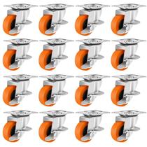 Caster Wheels BOSGEOT, conjunto de 16 polegadas para serviços pesados com freio Caster Wheels BOSGEOT, conjunto de 16 polegadas para serviços pesados com freio