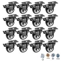 Caster Wheels BOSGEOT, conjunto de 16 polegadas para serviços pesados com freio