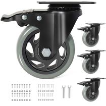 Caster Wheels BZOLIHEU, conjunto de 4 travas pesadas de 10 cm Caster Wheels BZOLIHEU, conjunto de 4 travas pesadas de 10 cm