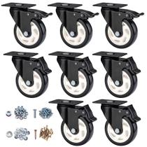 Caster Wheels CLOATFET, conjunto de 8 polegadas para serviços pesados com freio