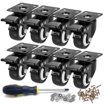 Caster Wheels CLOATFET, conjunto de 8 polegadas para serviços pesados com freio