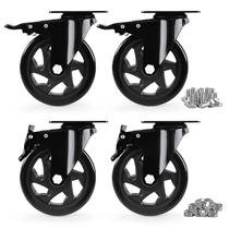 Caster Wheels EGOFIX Heavy Duty 12,7 cm, conjunto de 4 pretos Caster Wheels EGOFIX Heavy Duty 12,7 cm, conjunto de 4 pretos