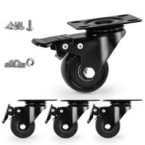 Caster Wheels EGOFIX Heavy Duty 5 cm, conjunto de 4 pretos