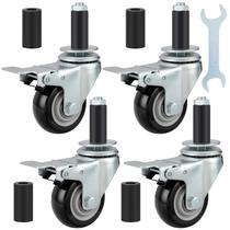 Caster Wheels Finnhomy de 3 polegadas para mesa de preparação, conjunto de 4