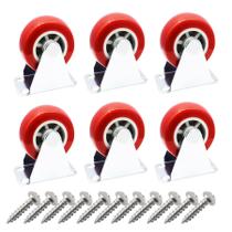 Caster Wheels Floyutin de placa rígida de 1,5 polegadas, pacote com 6 Caster Wheels Floyutin de placa rígida de 1,5 polegadas, pacote com 6